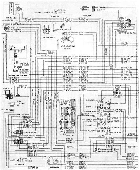 72 chevy blazer ignition wiring diagram 